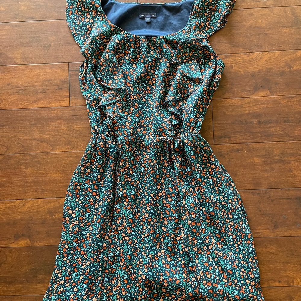 GAP woman Dress with Floral Print and Ruffle Detail